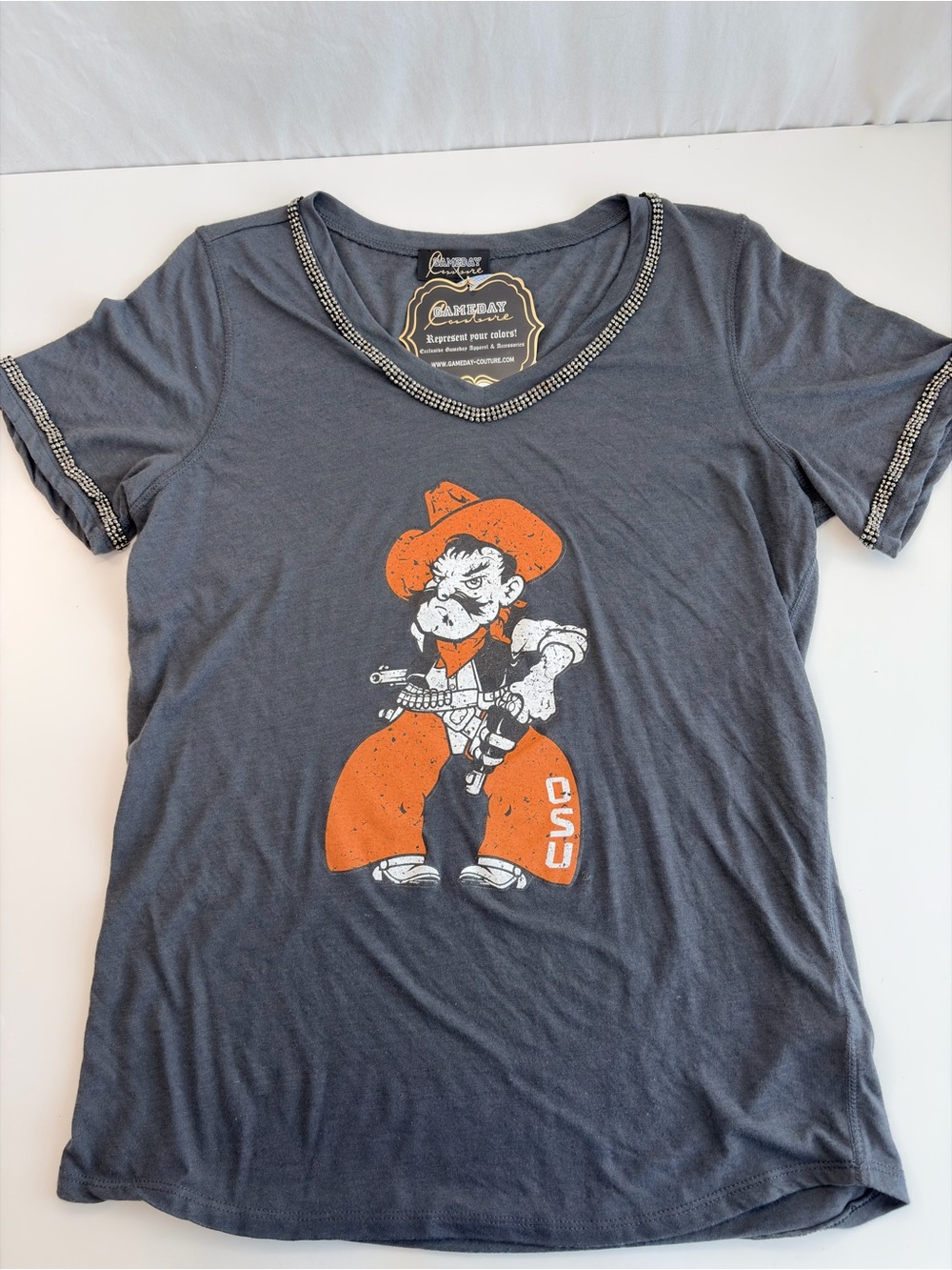 Oklahoma State University (OSU) Cowboys t-shirt Gameday Couture Pistol Pete MED